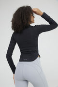 Women's Full Zip Lightweight Long Sleeve with Pockets Thumb Holes