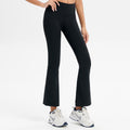 High Waisted Flare Yoga Pants in black